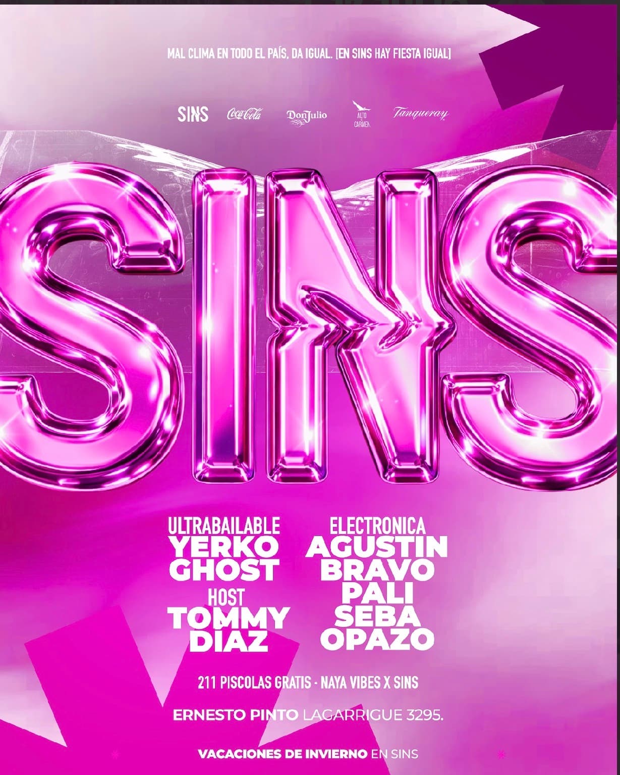 SINS! VIERNES 31 DE JULIO image}