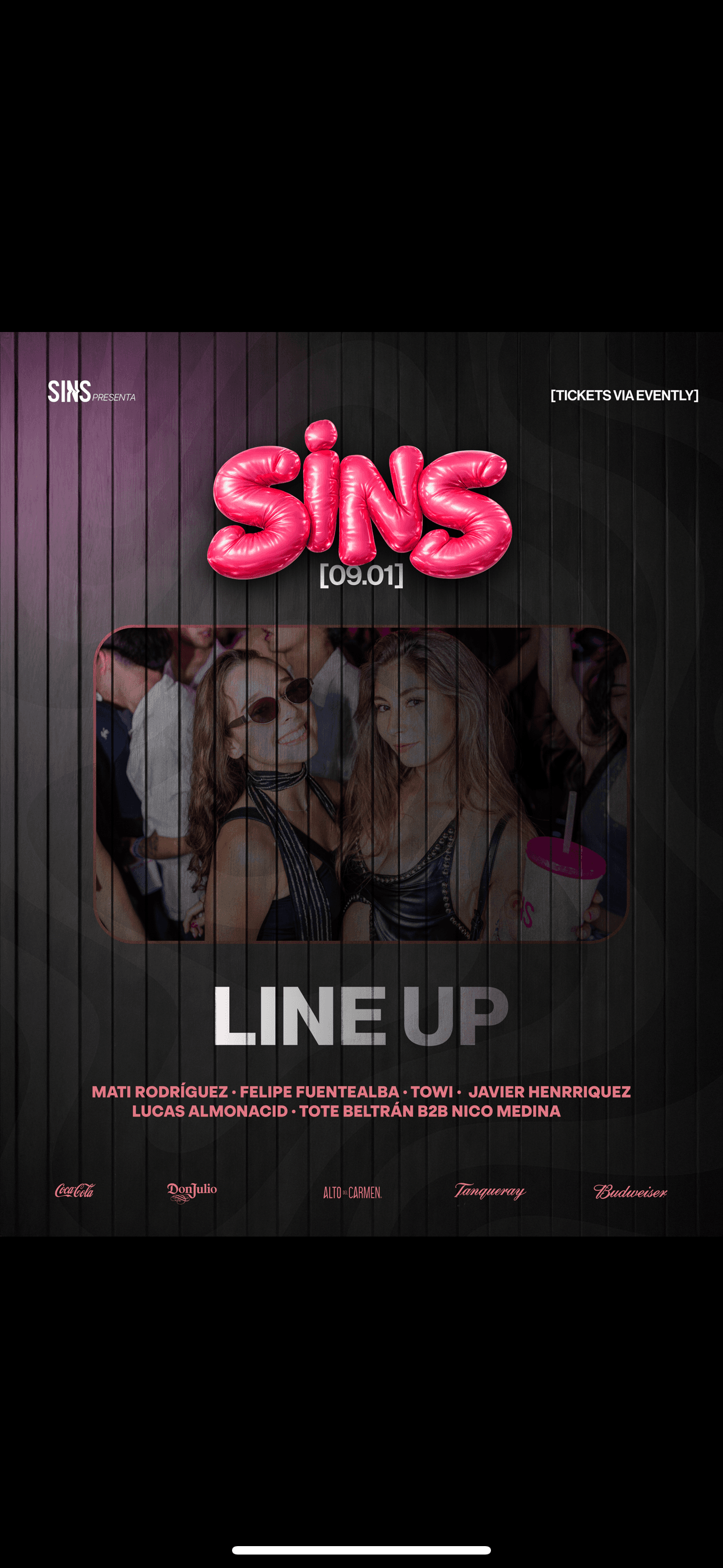 SINS! VIERNES 9 DE ENERO image}