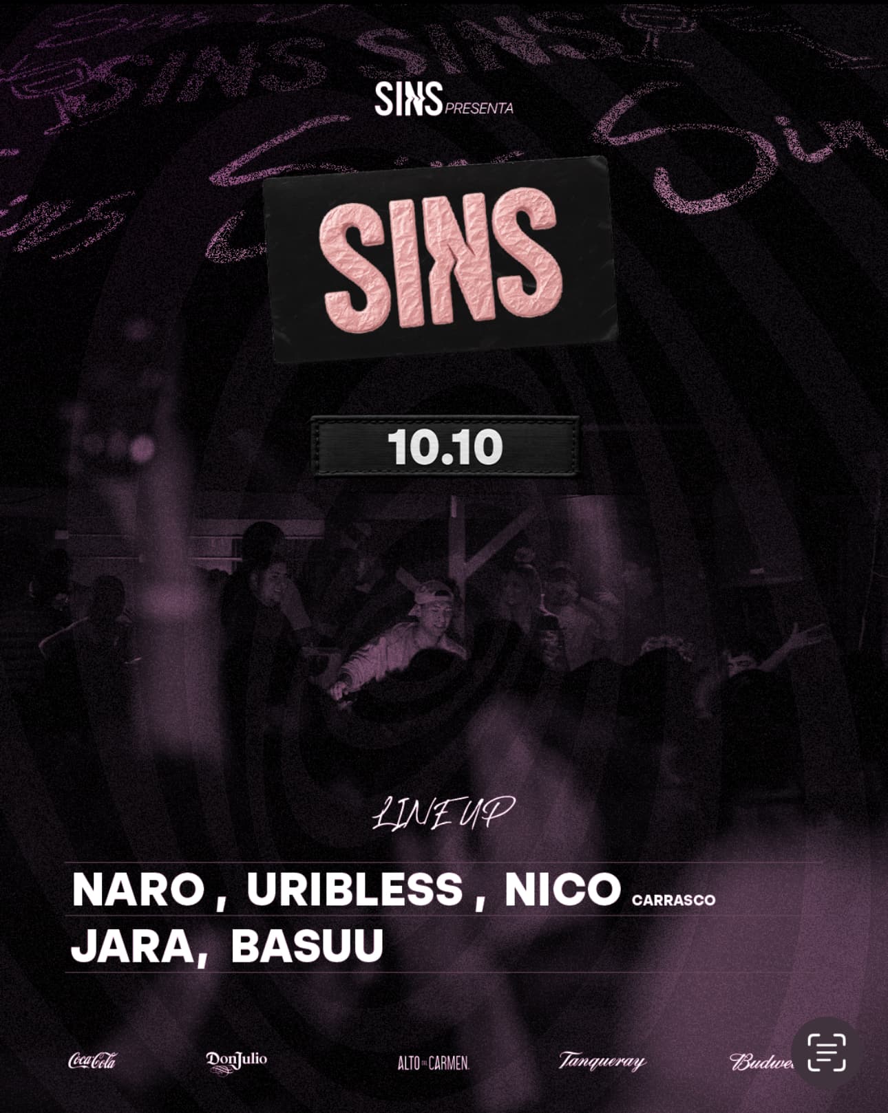 SINS! VIERNES 10 DE OCTUBRE image}